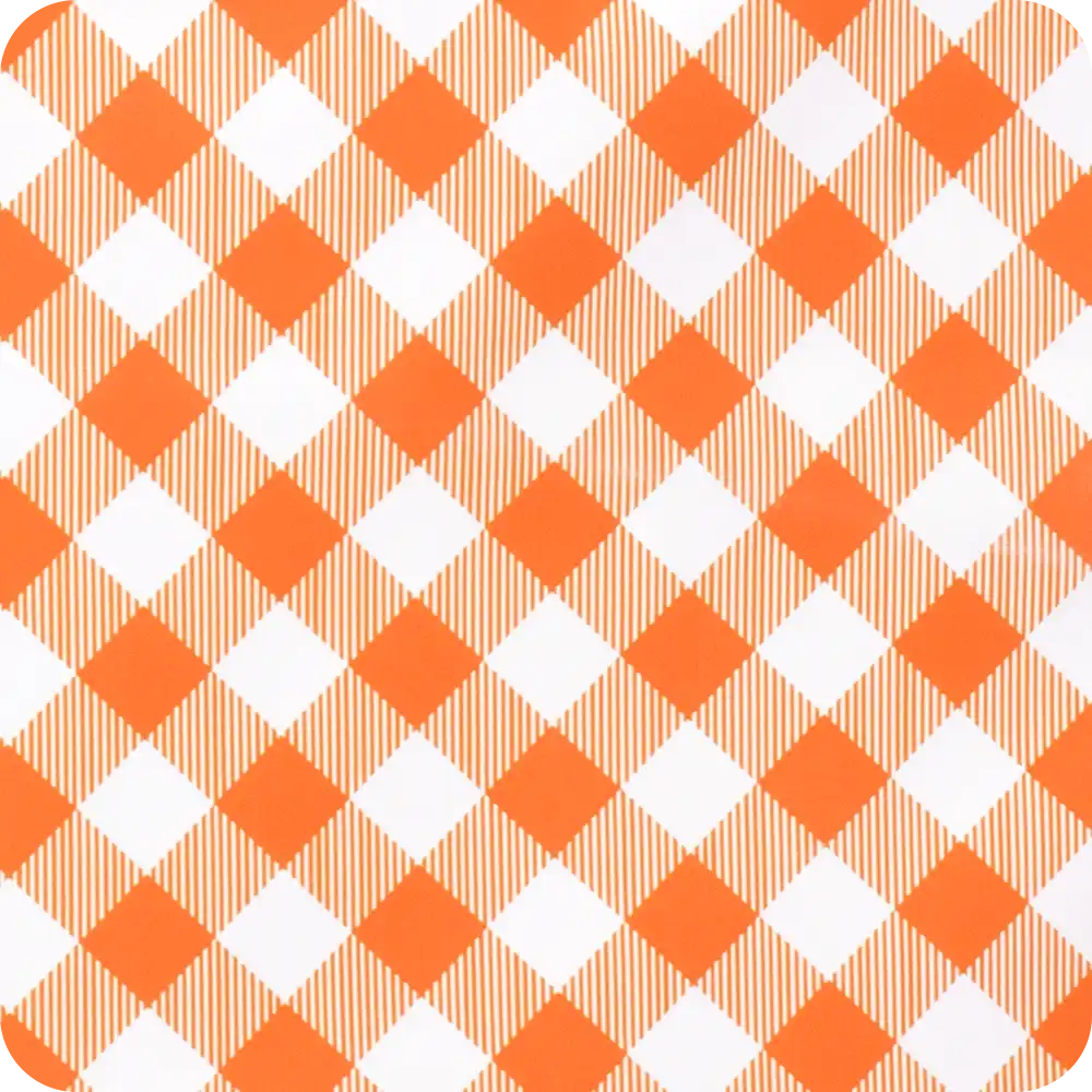 Gameday Gingham Orange Zippi 36 Cooler