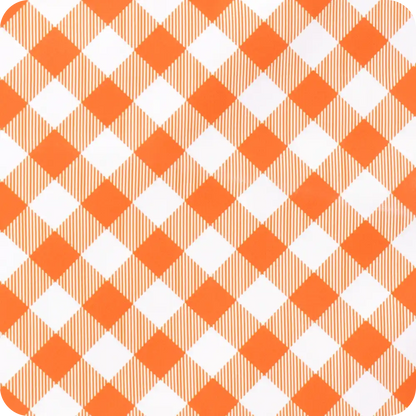 Gameday Gingham Orange Zippi 36 Cooler