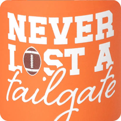 Never Lost a Tailgate Orange Swig Shot 2oz