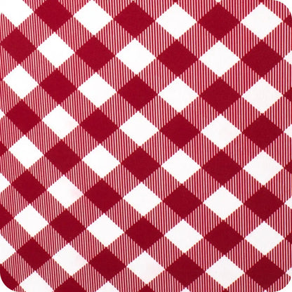 Gameday Gingham Crimson Medium Iced Cup Coolie