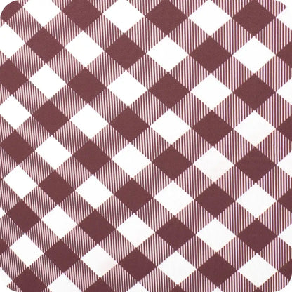 Gameday Gingham Maroon Small Iced Cup Coolie
