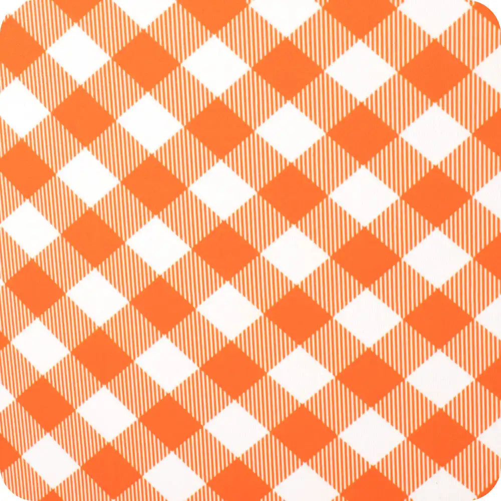 Gameday Gingham Orange Small Iced Cup Coolie