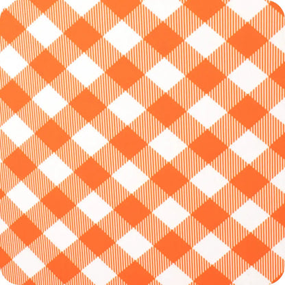 Gameday Gingham Orange Small Iced Cup Coolie
