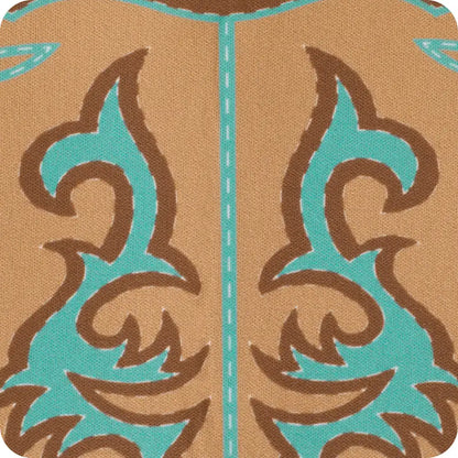 Boot Scootin' Turquoise Medium Iced Cup Coolie
