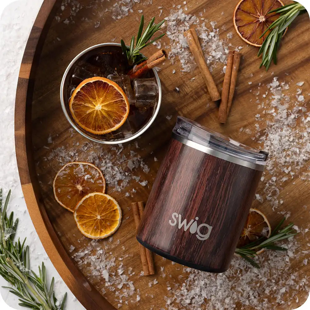 Bourbon Barrel Lowball Tumbler 12oz