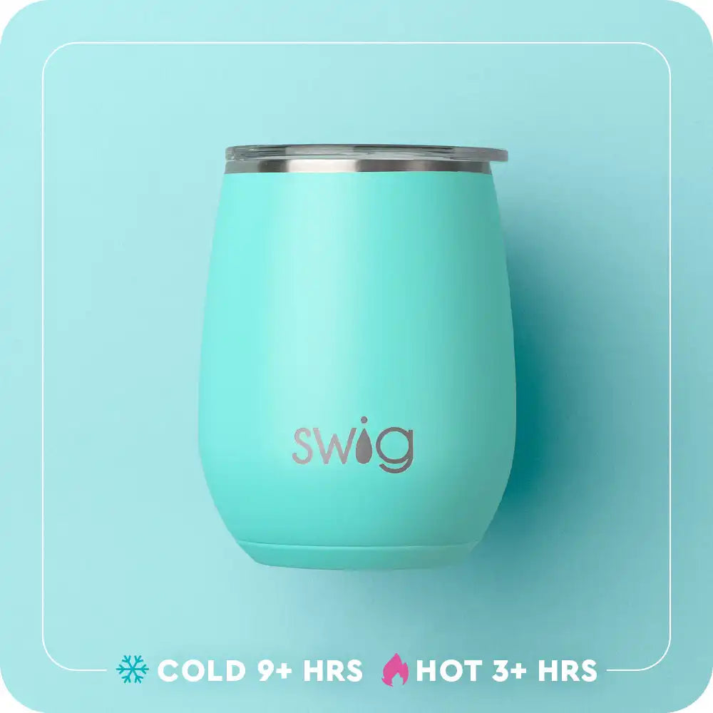 Black Stemless Wine 14oz