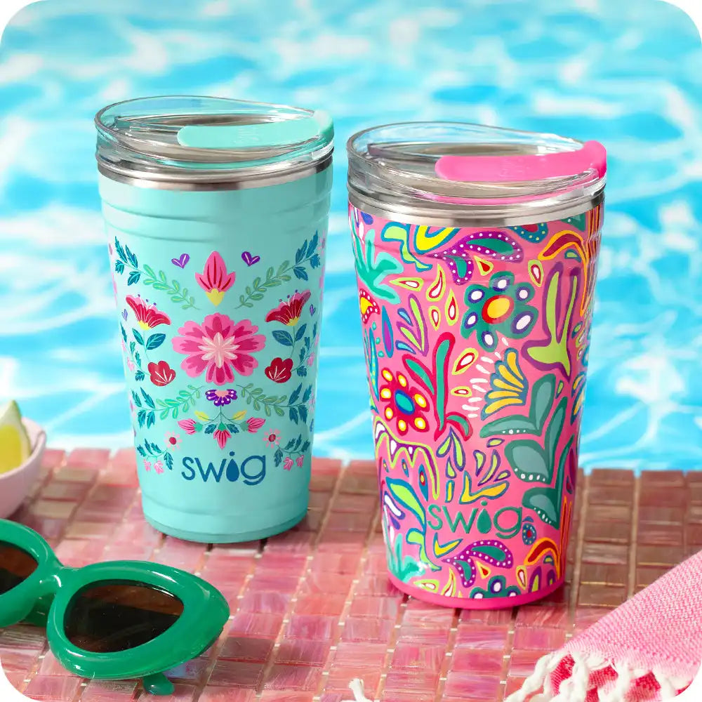 Flora Azul Party Cup 24oz