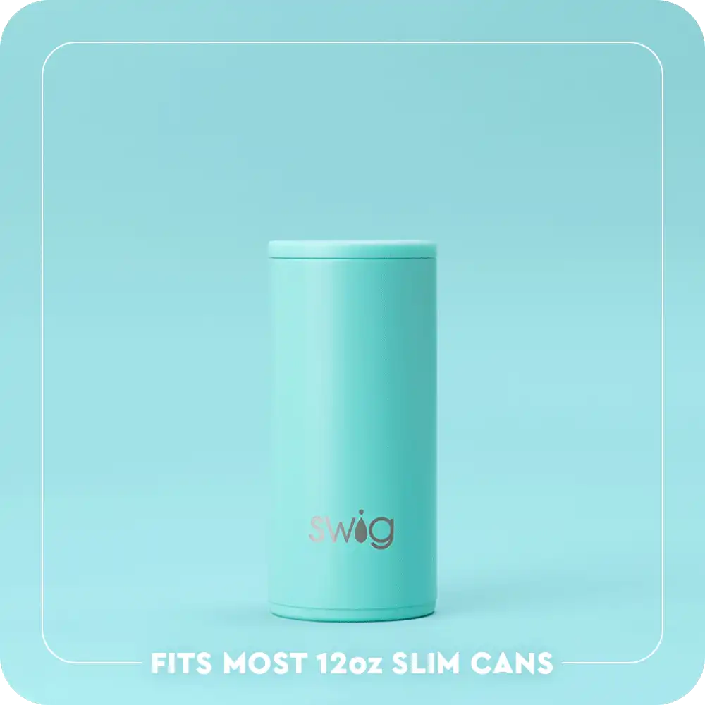 Football Skinny Can Cooler 12oz