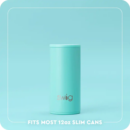 Black Skinny Can Cooler 12oz