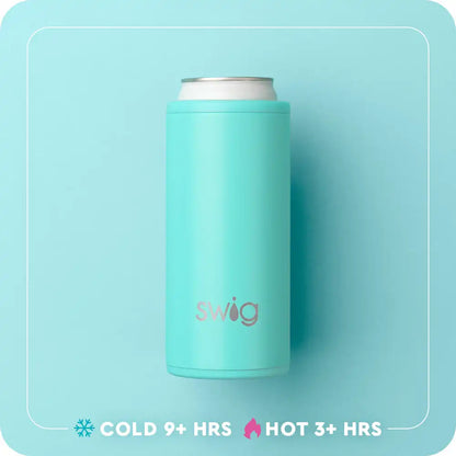 Black Skinny Can Cooler 12oz