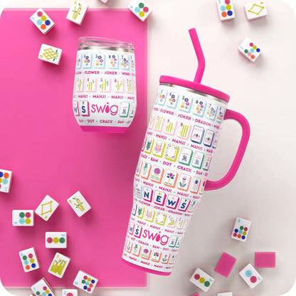 Mahjong Stemless Wine 12oz