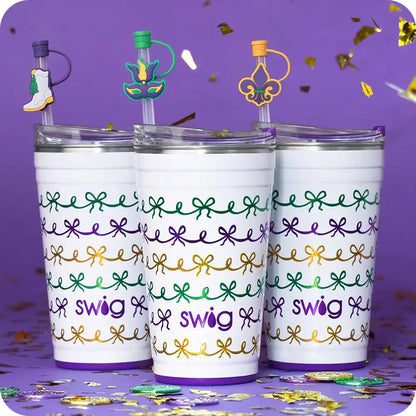 Mardi Gras Bows Party Cup 24oz