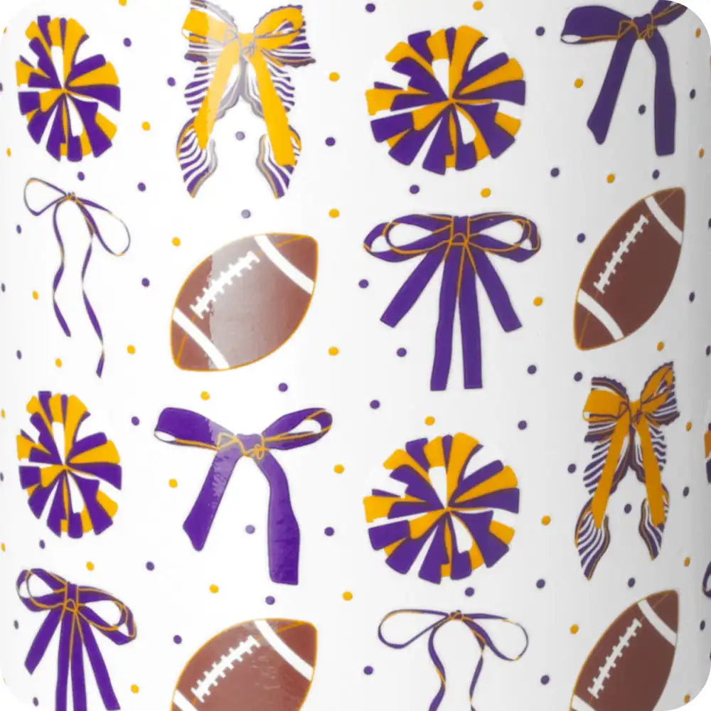 We've Got Spirit Purple + Yellow Travel Mug 22oz