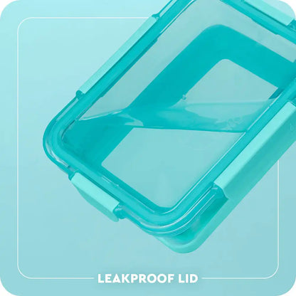 Aqua 3pc Glass Food Storage Large Set