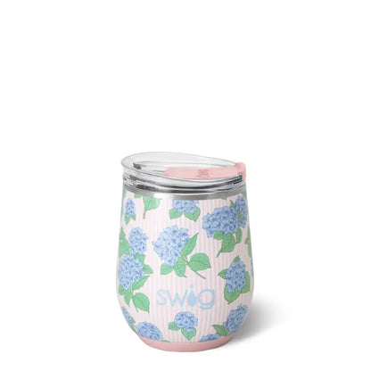 Hydrangeas Stemless Wine 12oz