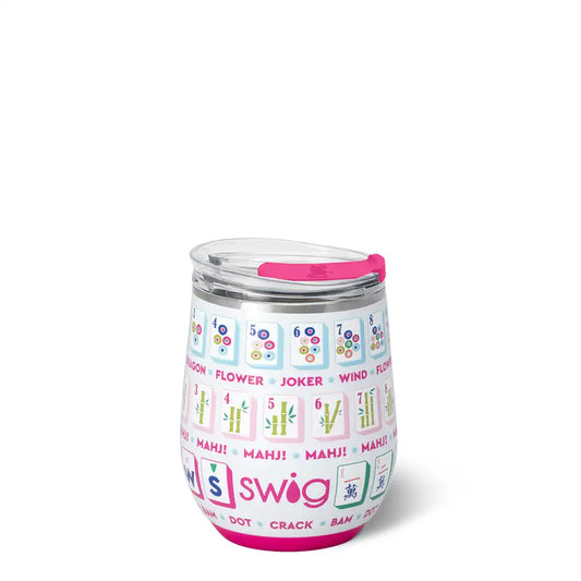Mahjong Stemless Wine 12oz