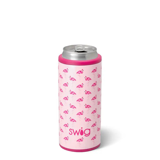 Flamingos Skinny Can Cooler 12oz