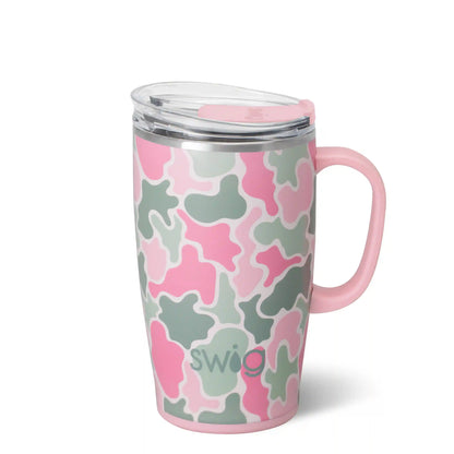 Blushing Camo Travel Mug 18oz