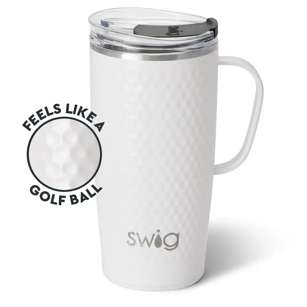 White Golf Ball Travel Mug 22oz