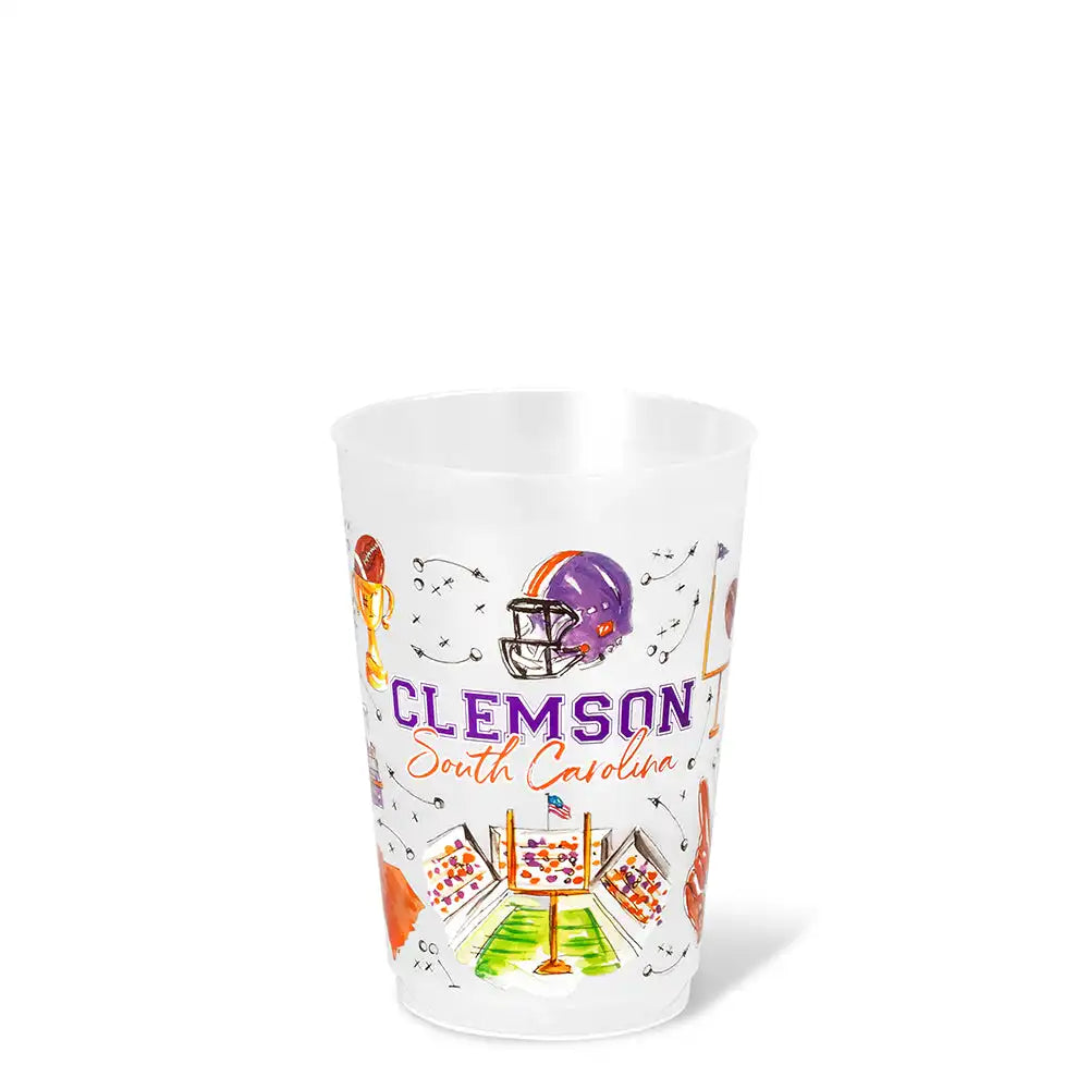 Tailgates in Clemson Frost Flex Cup 20oz (Set of 8)