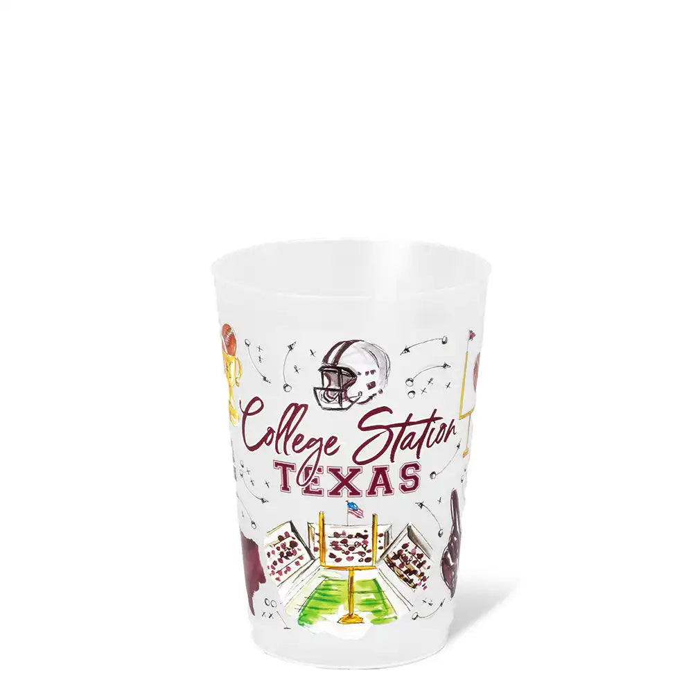 Tailgates in College Station Frost Flex Cup 20oz (Set of 8)