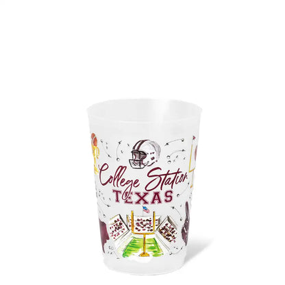 Tailgates in College Station Frost Flex Cup 20oz (Set of 8)