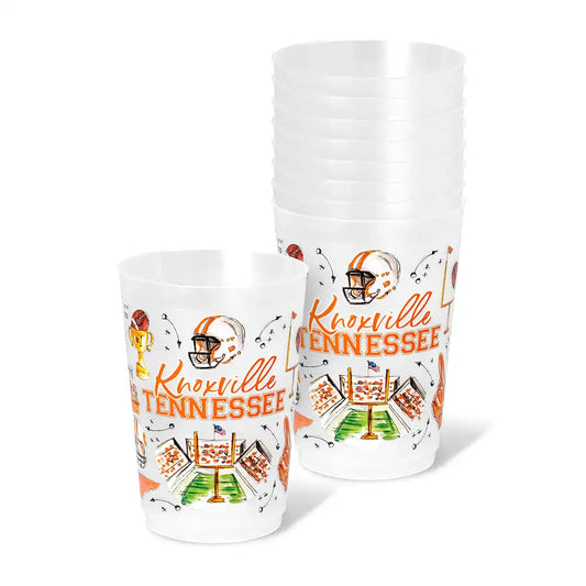 Tailgates in Knoxville Frost Flex Cup 20oz (Set of 8)