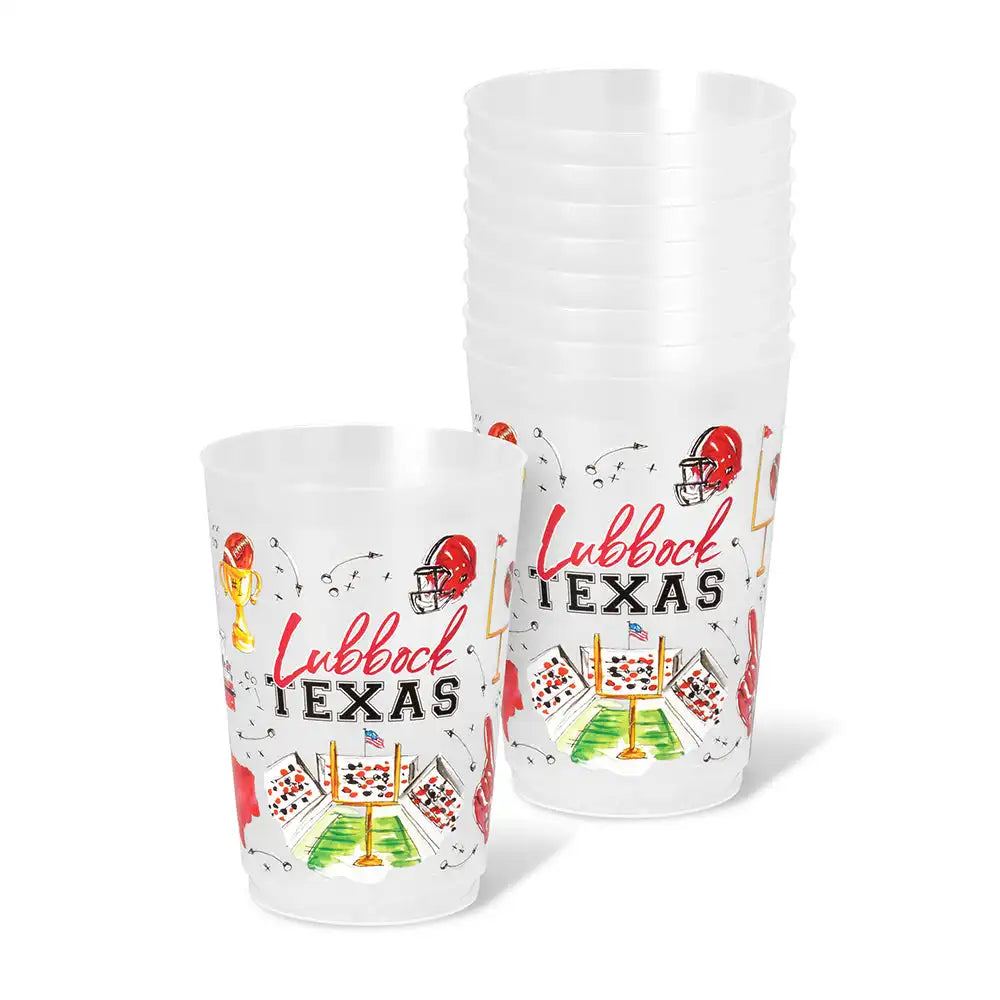Tailgates in Lubbock Frost Flex Cup 20oz (Set of 8)