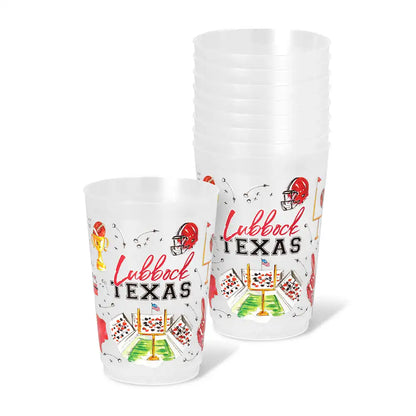 Tailgates in Lubbock Frost Flex Cup 20oz (Set of 8)