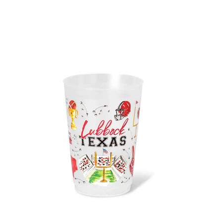 Tailgates in Lubbock Frost Flex Cup 20oz (Set of 8)