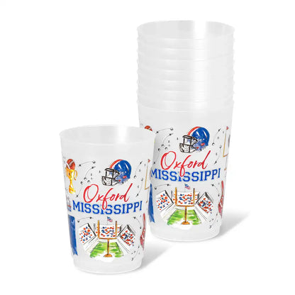 Tailgates in Oxford Frost Flex Cup 20oz (Set of 8)