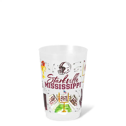 Tailgates in Starkville Frost Flex Cup 20oz (Set of 8)