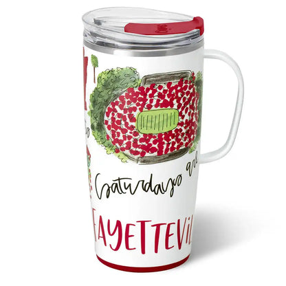 Saurdays in Fayetteville Travel Mug 22oz
