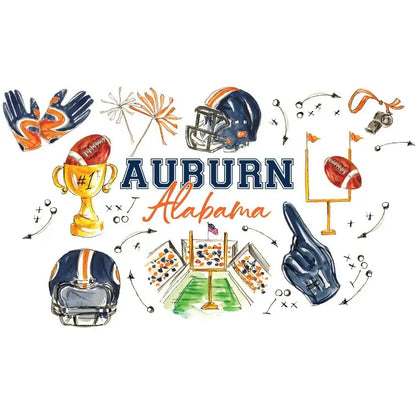 Tailgates in Auburn Plastic Tumbler 24oz