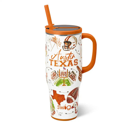 Tailgates in Austin Mega Mug 40oz