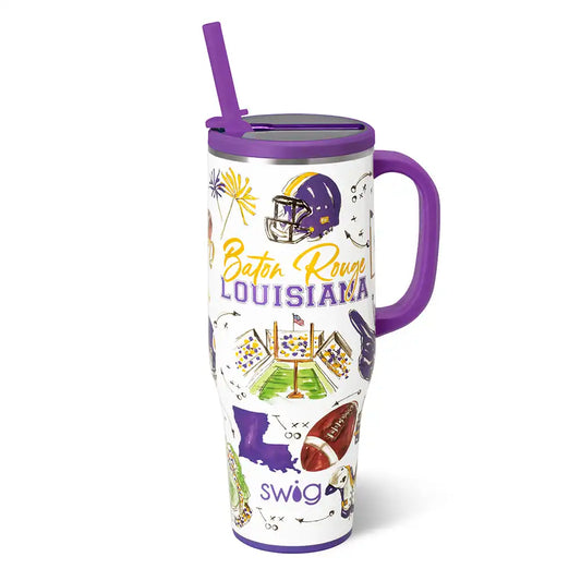 Tailgates in Baton Rouge Mega Mug 40oz