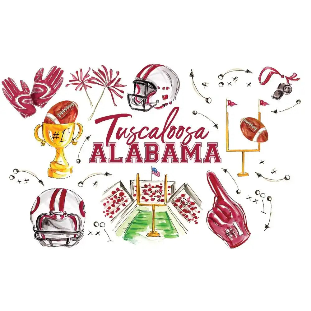 Tailgates in Tuscaloosa Plastic Tumbler 24oz