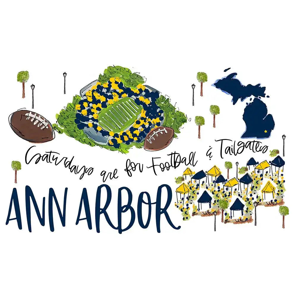 Saturdays in Ann Arbor Straw Tumbler 32oz
