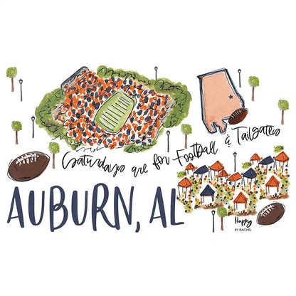 Saturdays in Auburn Medium Iced Cup Coolie
