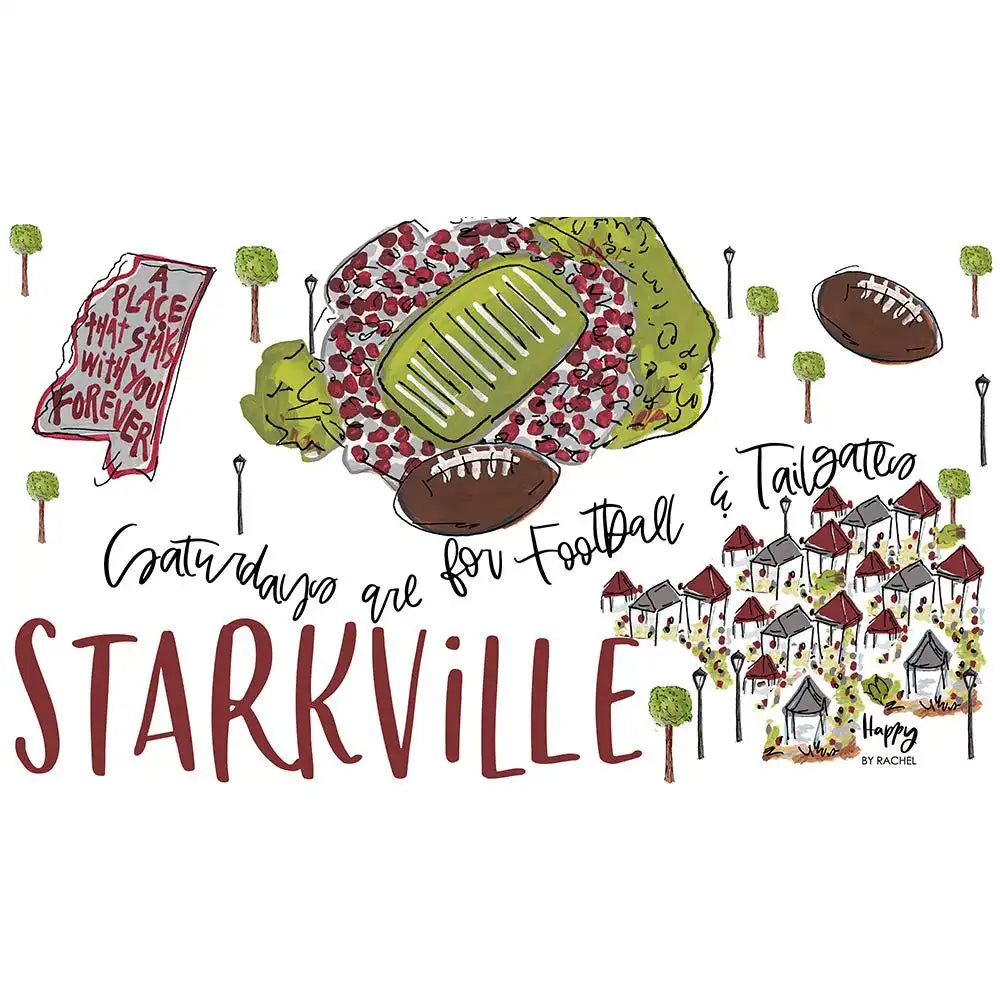 Saturdays in Starkville Medium Iced Cup Coolie