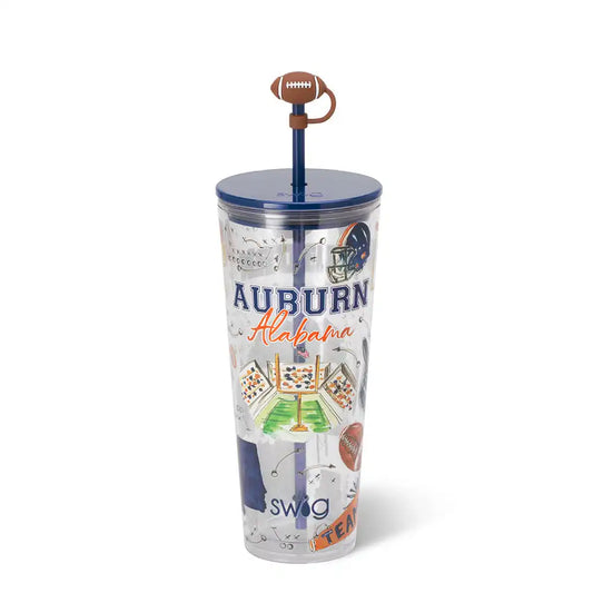 Tailgates in Auburn Plastic Tumbler 24oz