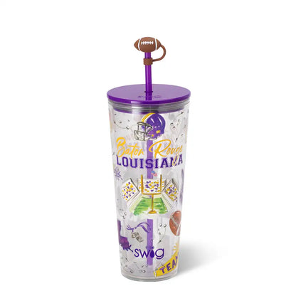 Tailgates in Baton Rouge Plastic Tumbler 24oz