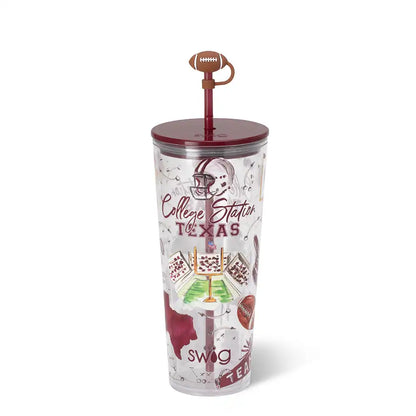Tailgates in College Station Plastic Tumbler 24oz