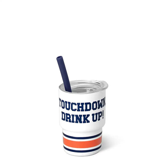 Touchdown Navy + Orange Swig Shot 2oz