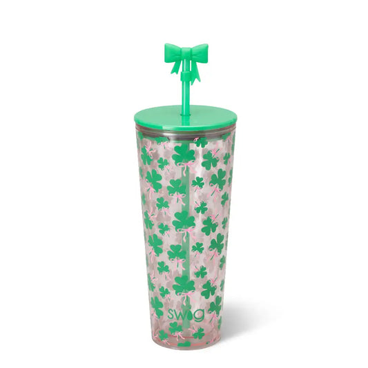 Clover Crush Plastic Tumbler 24oz