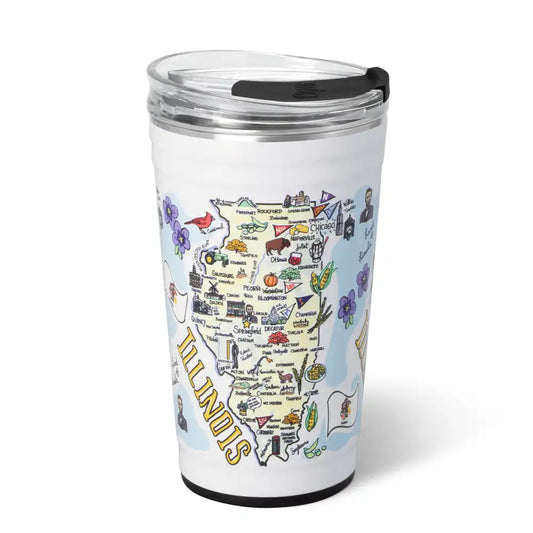 Illinois Party Cup 24oz