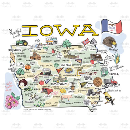 Iowa Medium Iced Cup Coolie