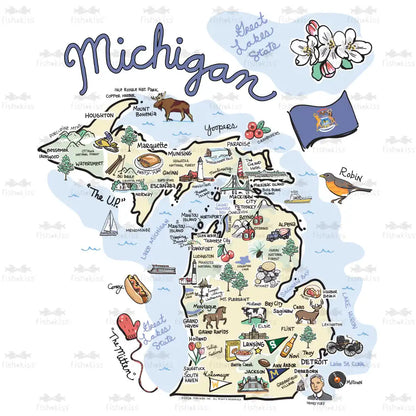 Michigan Medium Iced Cup Coolie