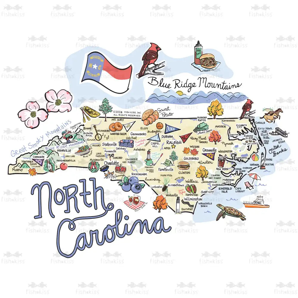 North Carolina Travel Mug 22oz