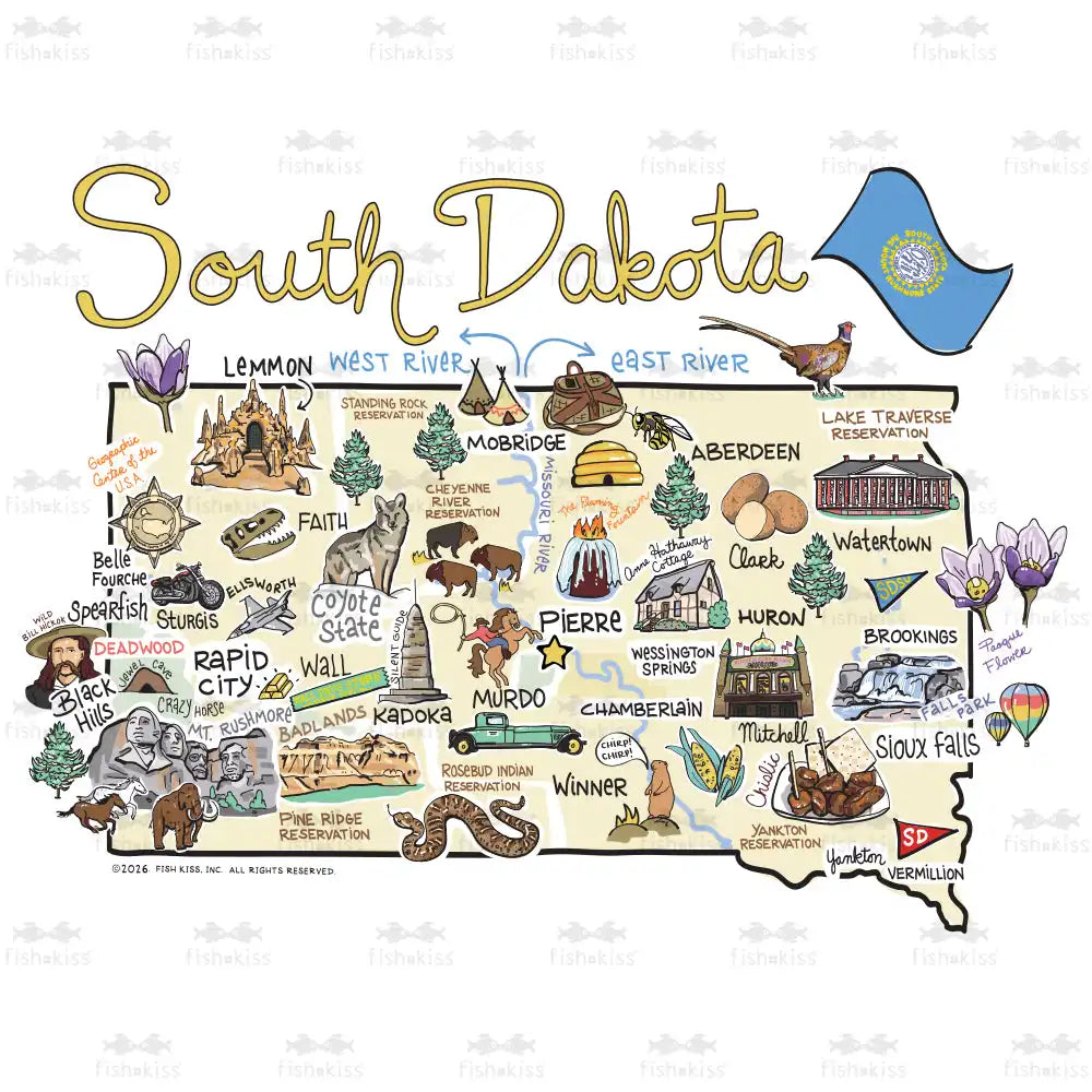 South Dakota Tumbler 22oz